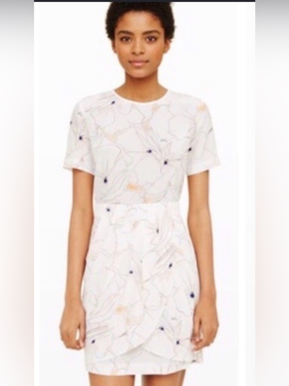 Club Monaco Silk High Neck Mini Dress